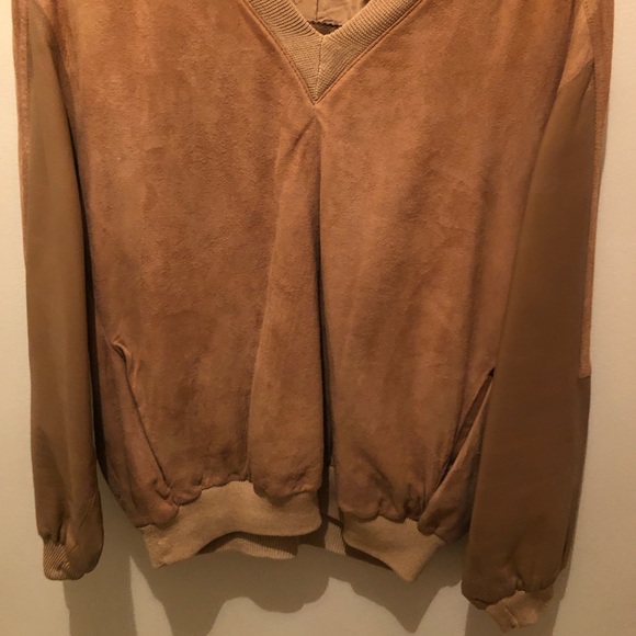 Bally of Switzerland Unisex Men’s or Woman’s couture suede/leather sweater - Picture 2 of 7